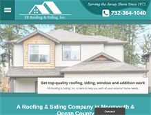 Tablet Screenshot of fbroofingsiding.com